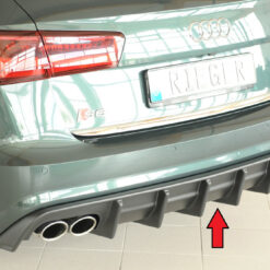 Difusor Audi A6 S6 (4G/C7) sedan 09.14-  (S-LINE) -Preto Mate