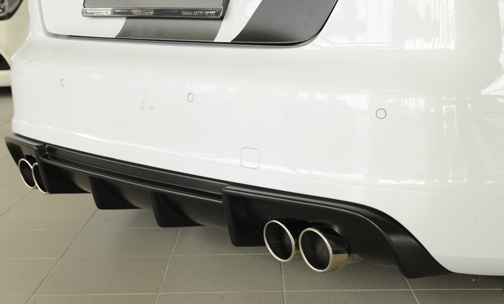 Difusor Audi A3 (8V) 5-dr. (sportback 8VA) 07.12-08.16 (S-LINE) -Preto Mate - Image 6