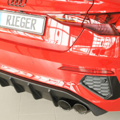 Alternative view of Difusor Audi A3 S3 (GY) 5-dr. (sportback) 07.20-05.24  (S-LINE) -Preto Mate
