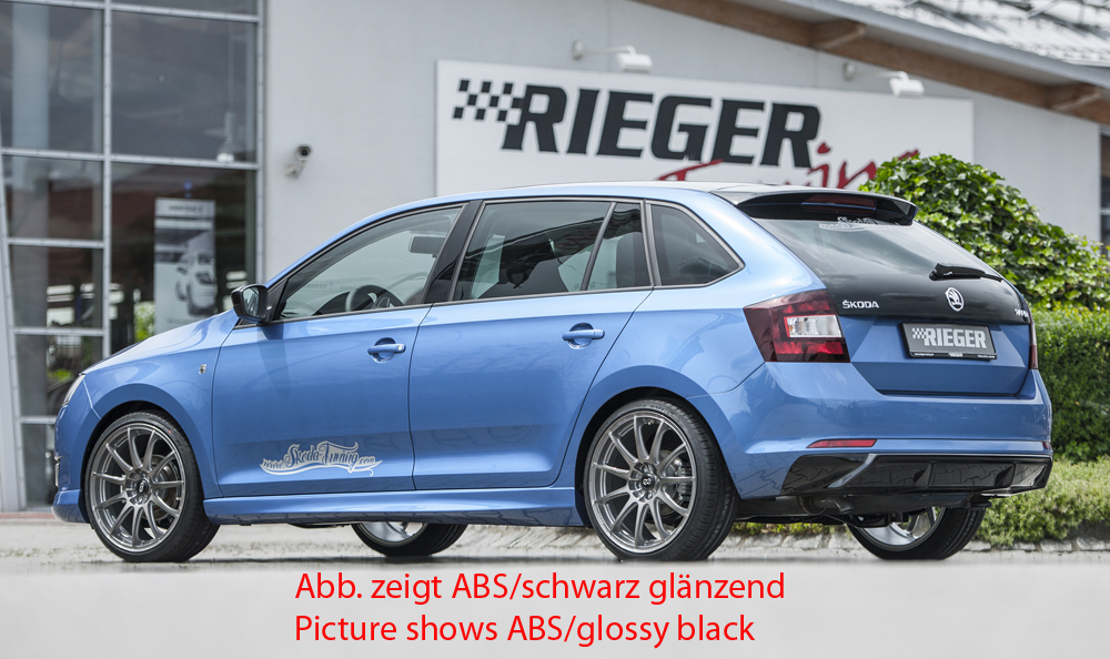 Difusor Skoda Rapid (NH) spaceback 07.12-04.17 -Preto Mate - Image 6