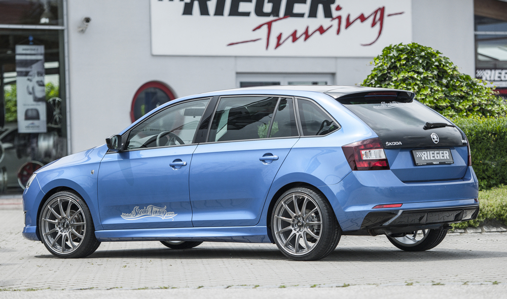 Difusor Skoda Rapid (NH) spaceback 07.12-04.17 -Preto Brilhante - Image 5