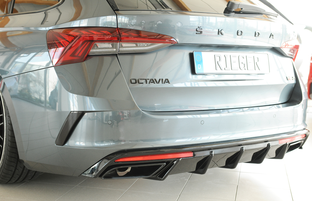 Difusor Skoda Octavia RS (NX) sedan 07.20- -Preto Brilhante - Image 5