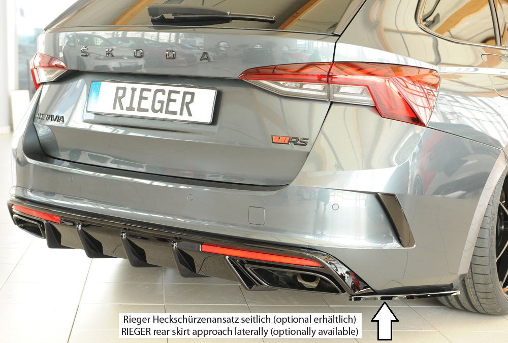 Difusor Skoda Octavia RS (NX) sedan 07.20- -Preto Brilhante - Image 7