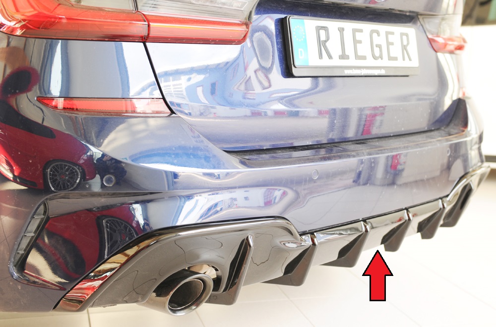 Difusor BMW 3-series G21 (G3K) touring 03.19-06.22 -Preto Brilhante