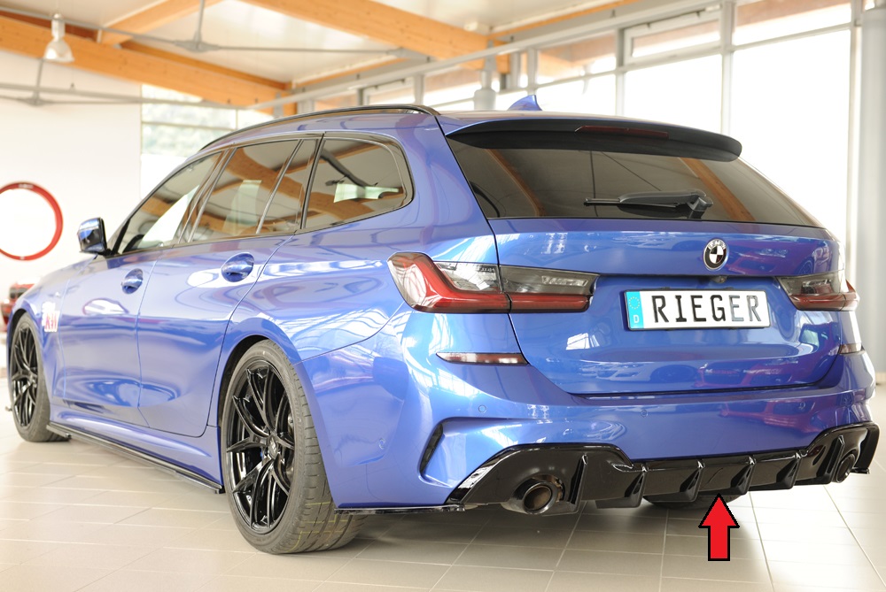 Difusor BMW 3-series G21 (G3K) touring 03.19-06.22 -Preto Brilhante - Image 9