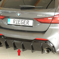 Difusor BMW 1-series F40  (F1H) hatchback / 4-dr. 07.19-  -Preto Brilhante