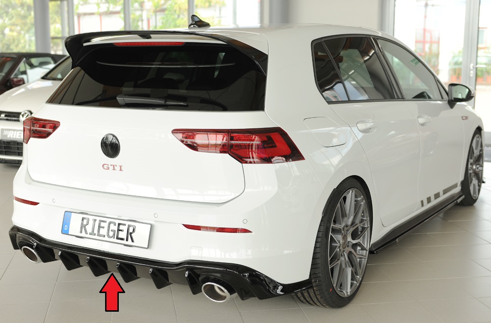 Difusor VW Golf 8 GTI Clubsport 5-dr. 10.20- -Preto Brilhante - Image 9