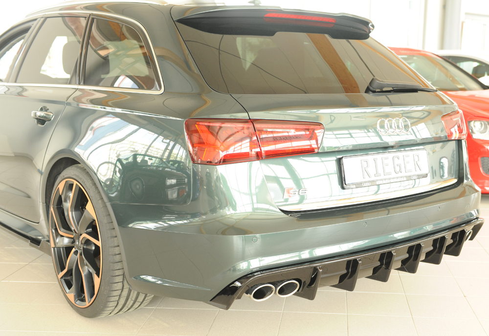 Difusor Audi A6 S6 (4G/C7) sedan 09.14- (S-LINE) -Preto Brilhante - Image 3