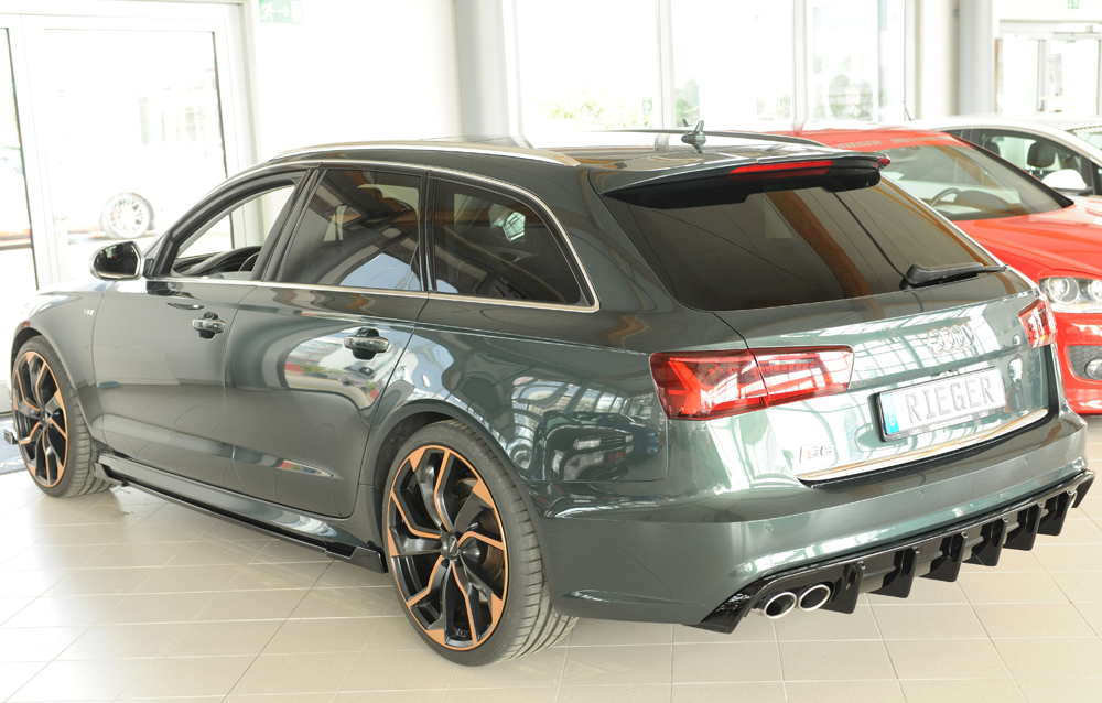 Difusor Audi A6 S6 (4G/C7) sedan 09.14- (S-LINE) -Preto Brilhante - Image 5