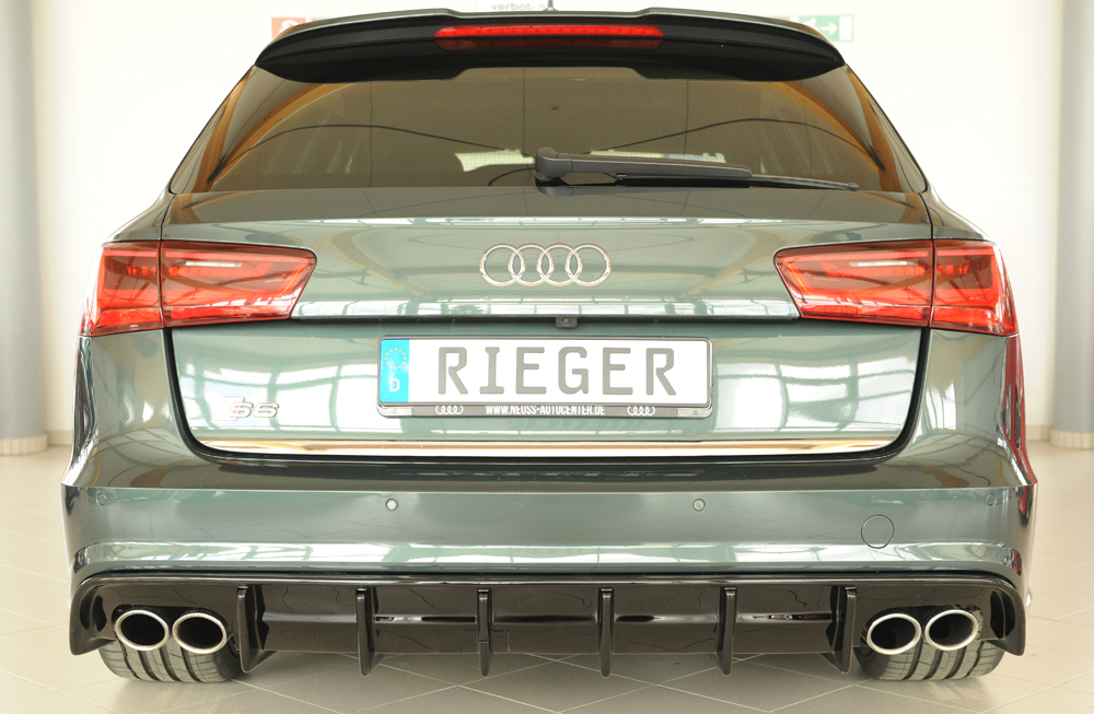 Difusor Audi A6 S6 (4G/C7) sedan 09.14- (S-LINE) -Preto Brilhante - Image 7