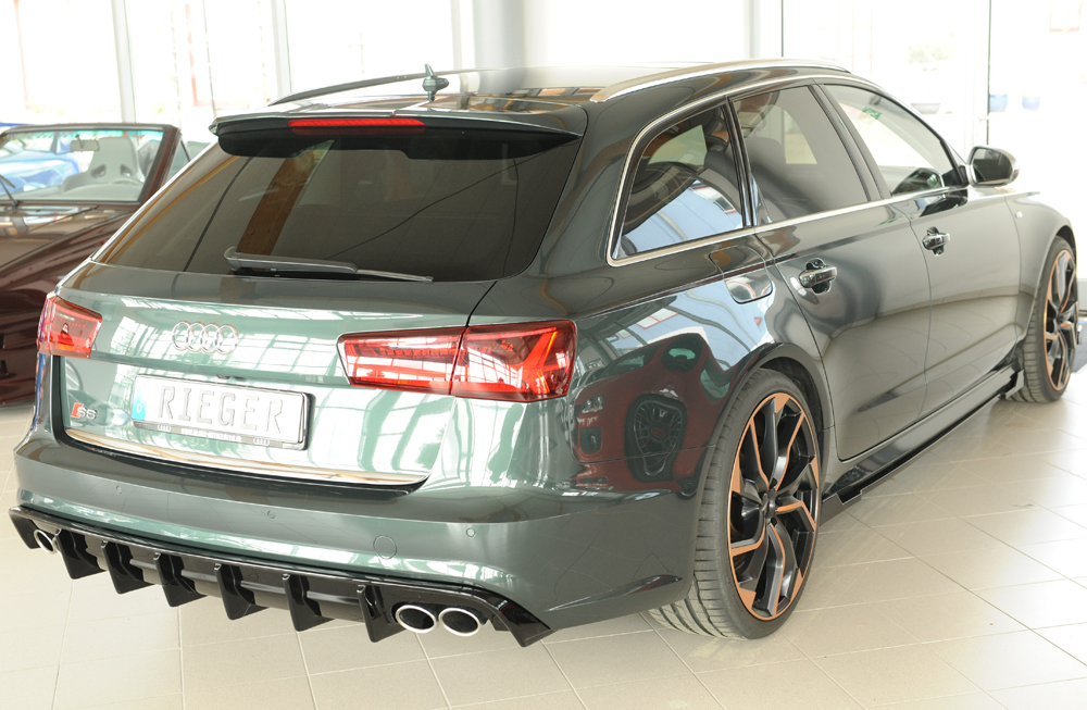 Difusor Audi A6 S6 (4G/C7) sedan 09.14- (S-LINE) -Preto Brilhante - Image 8