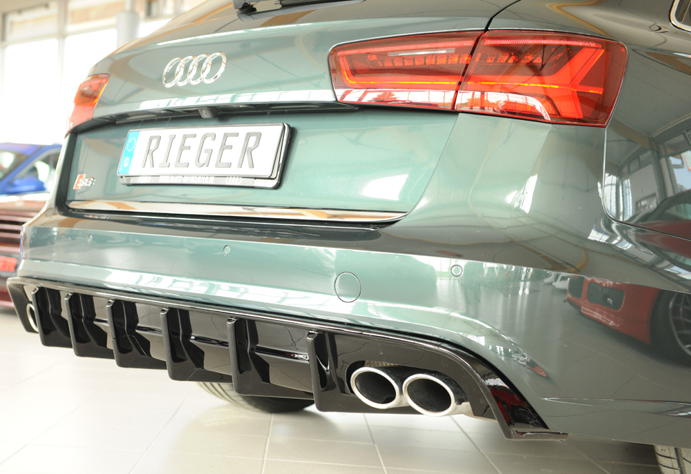 Difusor Audi A6 S6 (4G/C7) sedan 09.14- (S-LINE) -Preto Brilhante - Image 9