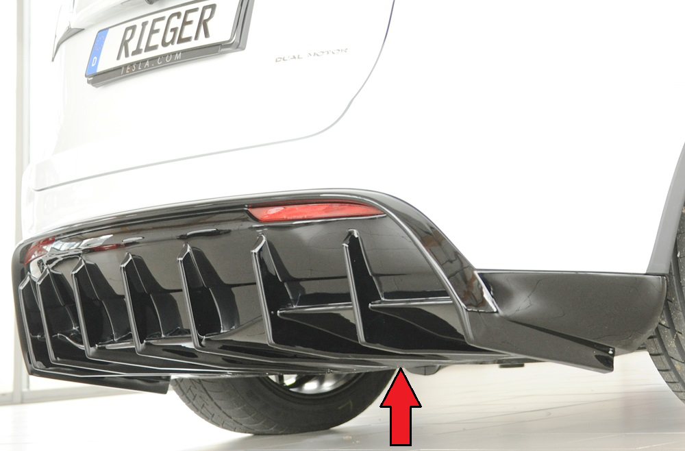 Difusor Tesla Model Y (003/005) 03.20- -Preto Brilhante