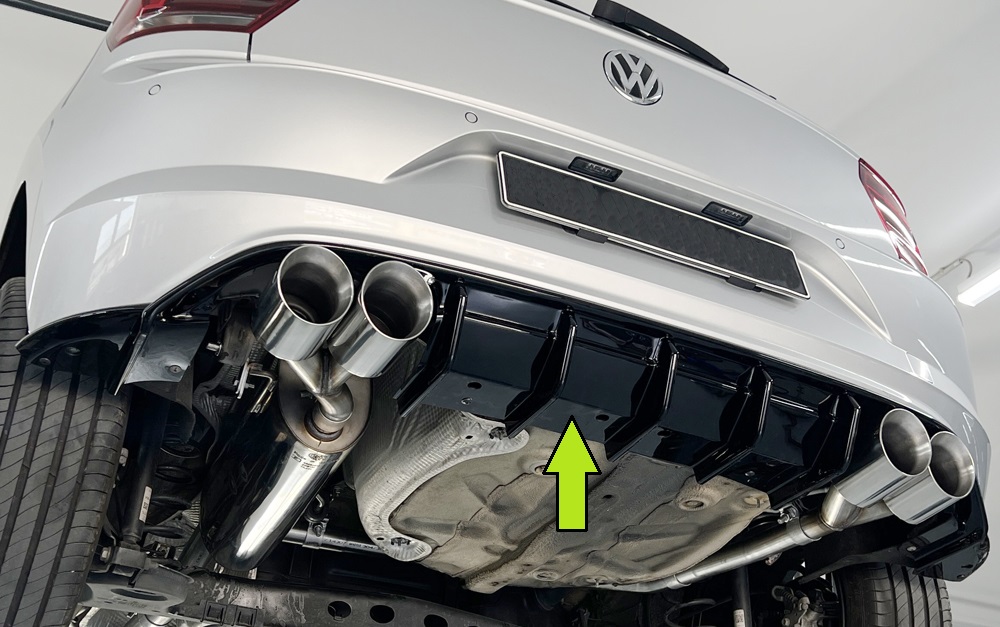 Difusor VW Polo (AW) R-Line 5-dr. 06.17-05.21 -Preto Brilhante - Image 4