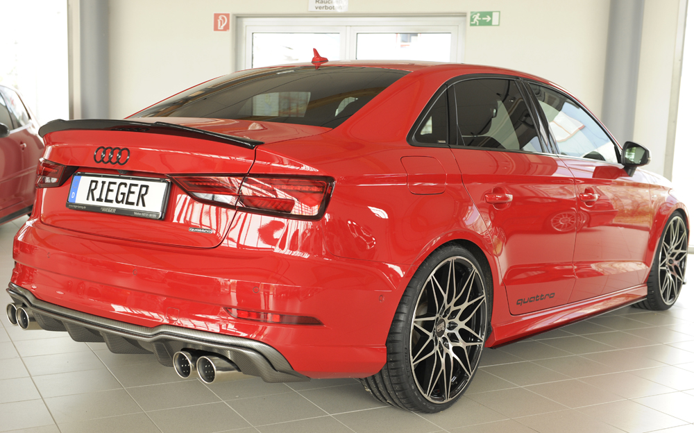 Difusor Audi A3 (8V) 5-dr. (sedan 8VS) 09.16- (S-LINE) -Look Carbono - Image 9