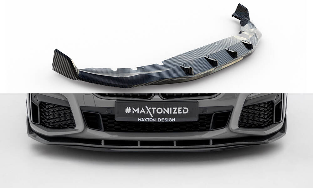 Carbon Fiber Front Splitter + ABS Splitter BMW 7 M-Pack G11 Facelift