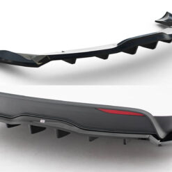 Rear Splitter (with vertical bars) V.2 Tesla Model X Mk1 Facelift