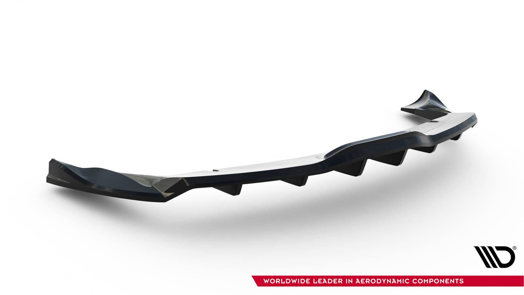 Rear Splitter (with vertical bars) V.2 Tesla Model X Mk1 Facelift - Image 9