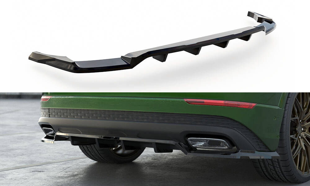 Rear Splitter (with vertical bars) Audi Q8 Mk1 Facelift - Image 6