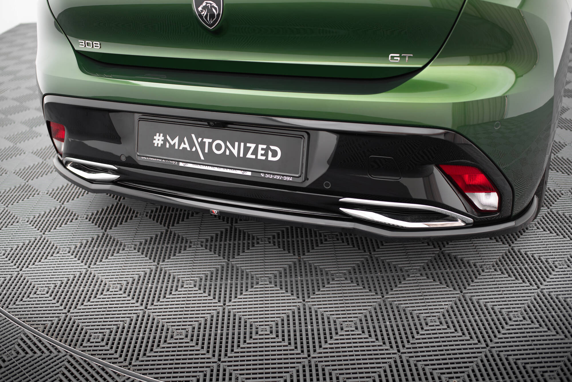 Rear Splitter (with vertical bars) Peugeot 308 Hatchback Mk3 - Image 3