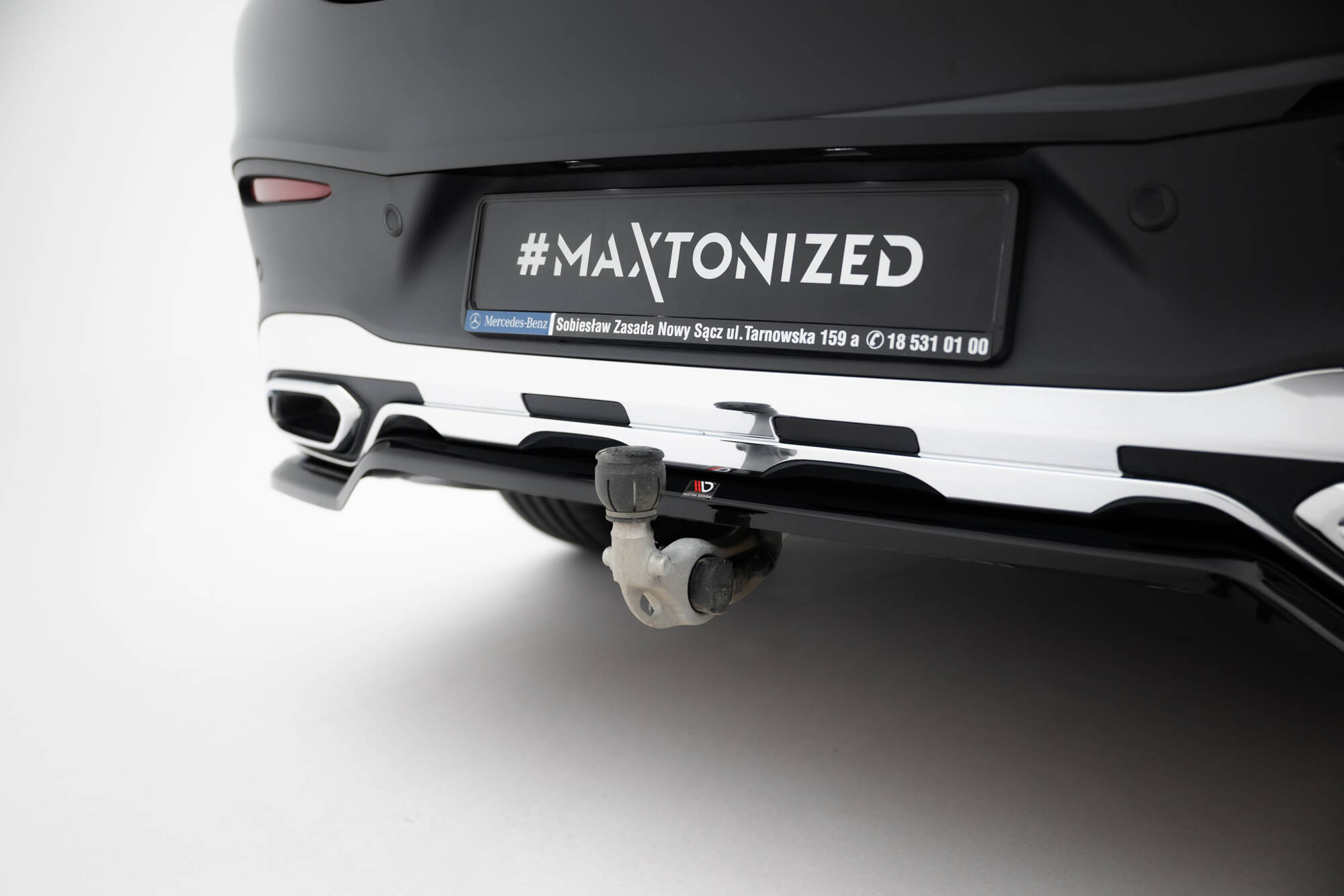 Rear Splitter (with vertical bars) Mercedes-Benz GLC Coupe AMG-Line C254 - Image 7