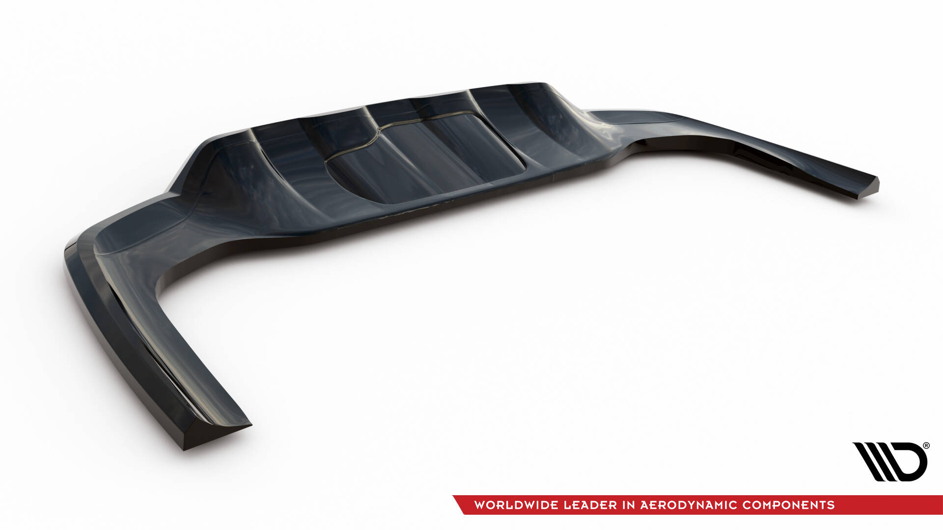 Rear Splitter (with vertical bars) Mercedes-Benz GLC Coupe AMG-Line C254 - Image 9
