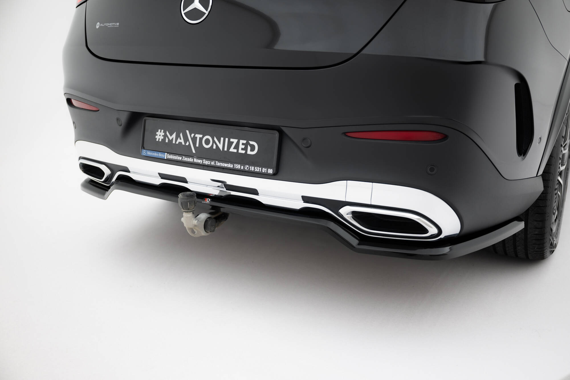 Rear Splitter (with vertical bars) Mercedes-Benz GLC Coupe AMG-Line C254 - Image 6