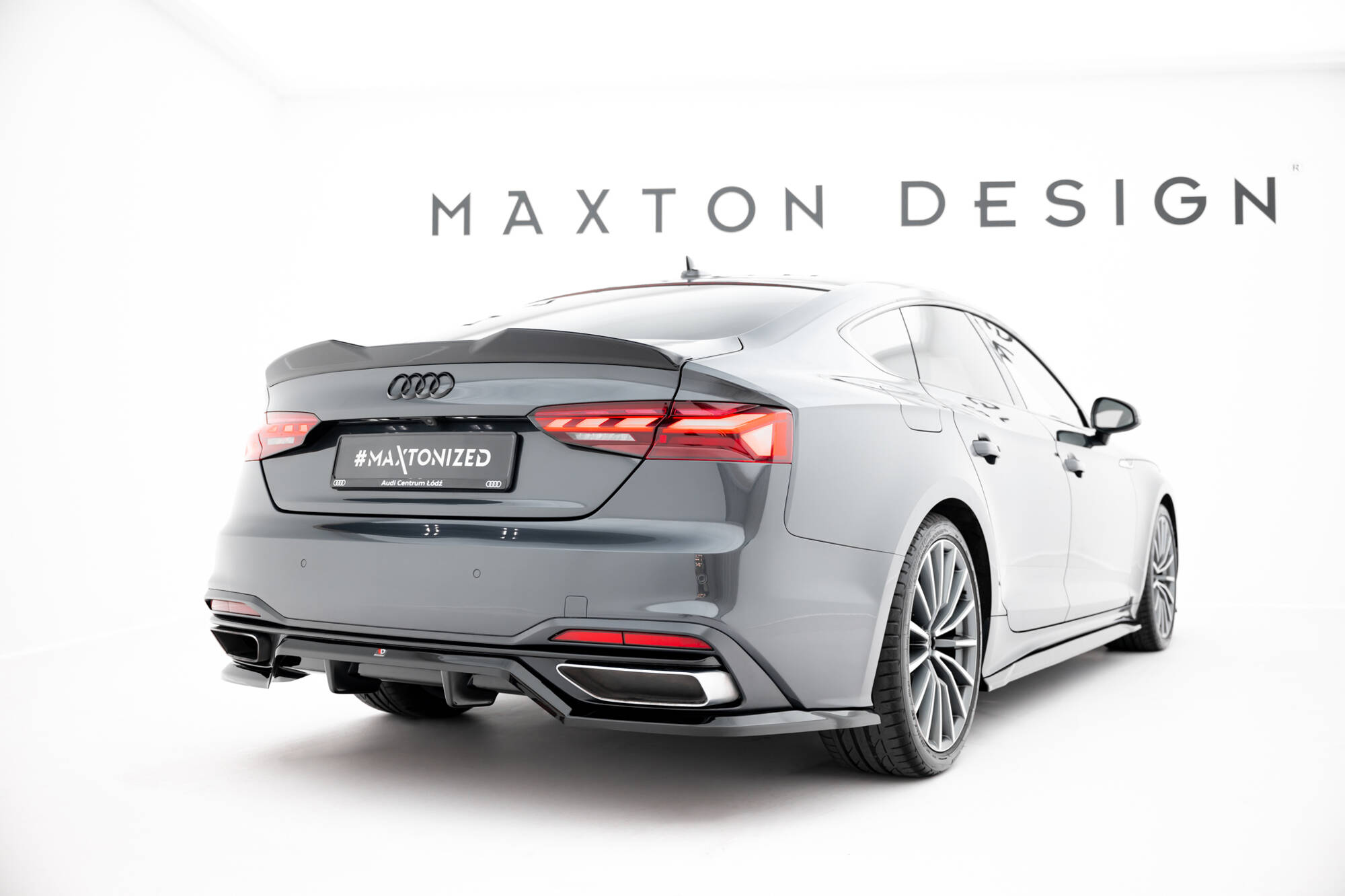 Rear Splitter (with vertical bars) Audi A5 F5 Facelift - Image 4