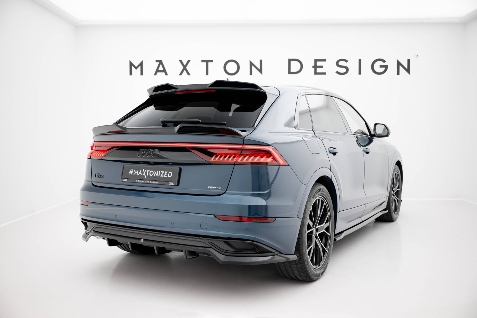 Rear Splitter (with vertical bars) Audi Q8 Mk1 - Image 2