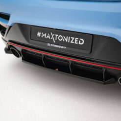 Alternative view of Central Rear Splitter for Hyundai Veloster N Mk2