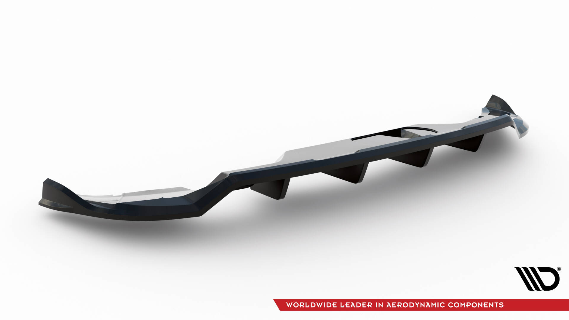 Rear Splitter (with vertical bars) Skoda Kamiq Monte Carlo Mk1 Facelift - Image 5