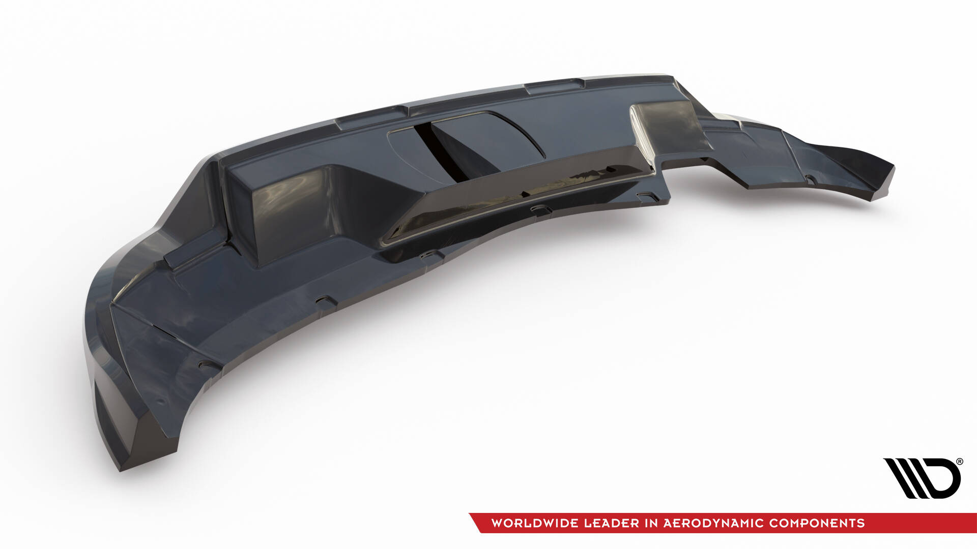 Rear Splitter (with vertical bars) Skoda Kamiq Monte Carlo Mk1 Facelift - Image 6