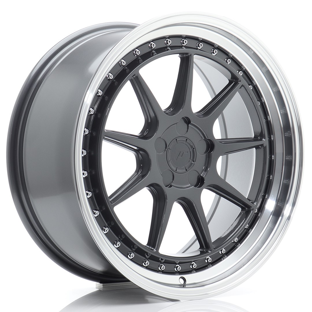 JR Wheels JR47 19x8,5 ET15-35 5H BLANK Hyper Gray w/ Machined Lip