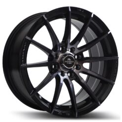 Forzza Atom 15x7 4x100|4x108 ET25 -Black Magic Machined