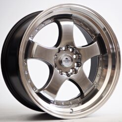 Forzza Flamber 18x8,5 5x114,3|5x120 ET25 -Hyper Black/Lip Machined