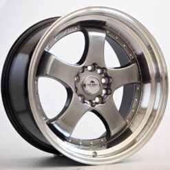 Forzza Flamber 18x9,5 5x114,3|5x120 ET20 -Hyper Black/Lip Machined
