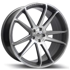 Forzza Solo 22x9 5x112 ET32 -Grey Face Machined