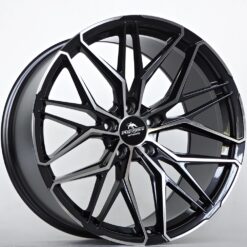 Forzza Stone 20x11 5x120 ET37 -Black Magic Face Polished