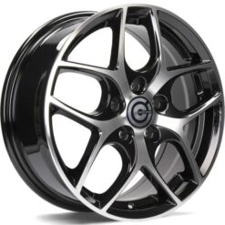 Jante Carbonado DENVER 16x6,5 ET53 5x108 -BFP - Black Front Polished