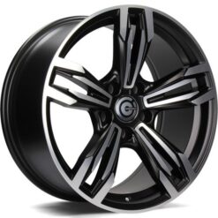 Jante Carbonado DYNAMITE 17x8 ET20 5x120 -MBFP - Matt Black Front Polished