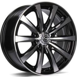 Jante Carbonado RAVEN 15x6,5 ET35 5x98|5x100 -BFP - Black Front Polished