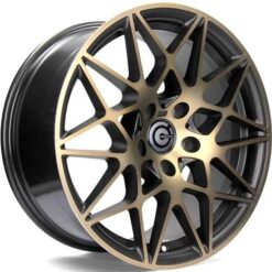 Jante Carbonado CRAZY 19x8,5 ET35 5x120 -BGGF - Black Glossy Gold Front
