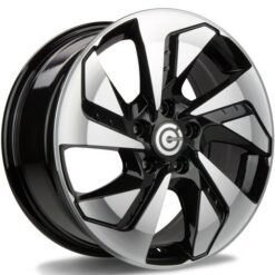 Jante Carbonado TSUNAMI 17x7 ET45 5x114,3 -BFP - Black Front Polished