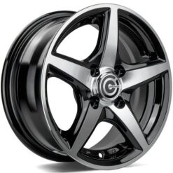 Jante Carbonado CROW 13x5,5 ET30 4x98|4x100 -BFP - Black Front Polished