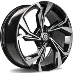 Jante Carbonado SLINGSHOT 19x8 ET45 5x112 -BFP - Black Front Polished