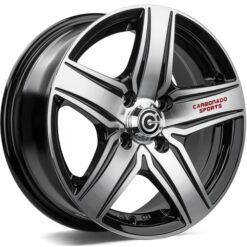 Jante Carbonado GTR SPORTS 1 14x6 ET35 4x98|4x100 -BGRW - Black Front Polished Red Words