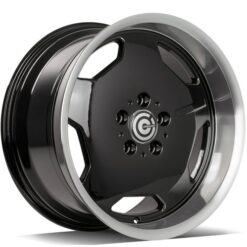 Jante Carbonado RETRO 17x9 ET35 5x112 -BGLP - Black Glossy Lip Polished