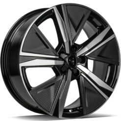 Jante Carbonado LOUVRE 18x7,5 ET44 5x108 -BFP - Black Front Polished