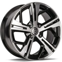 Jante Carbonado ANGERS 16x7 ET20 4x108 -BFP - Czarne Polerowany Front