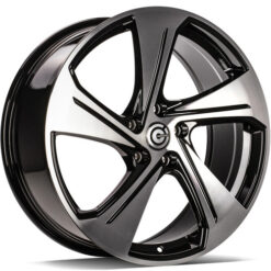Jante Carbonado Aqua 19x8 ET45 5x112 -BFP - Black Front Polished